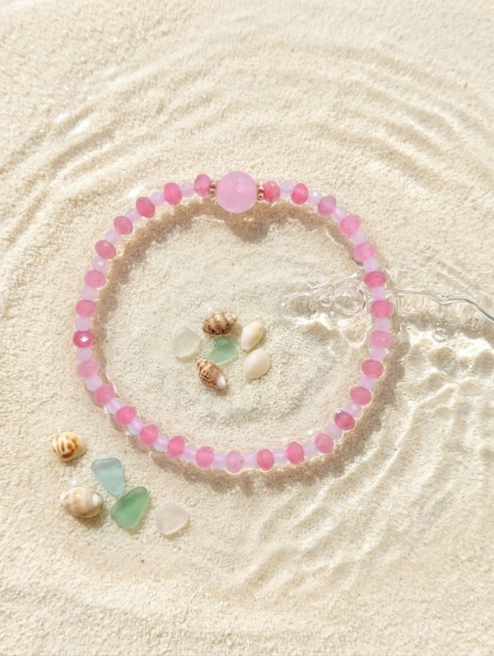 Rose Quartz/Jade Bracelet